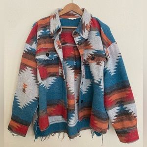 Vici Large oversized southwest jacket. Worn once